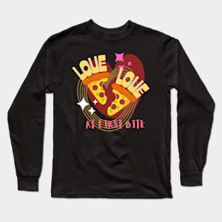 Pizza Lover : Love at first bite Long Sleeve T-Shirt